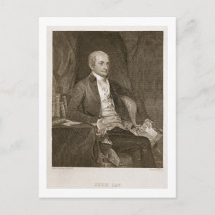 John Jay, engraved by Asher Brown Durand (1796-188 Postcard