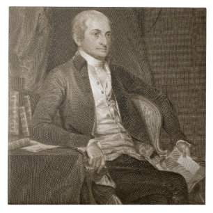 John Jay, engraved by Asher Brown Durand (1796-188 Tile