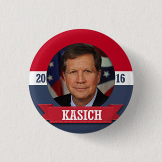 JOHN KASICH 2016 3 CM ROUND BADGE