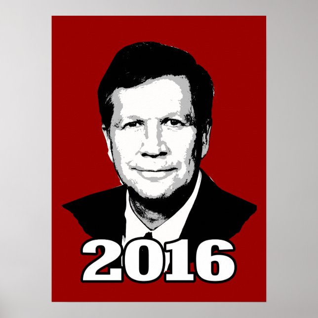 JOHN KASICH 2016 CANDIDATE POSTER (Front)