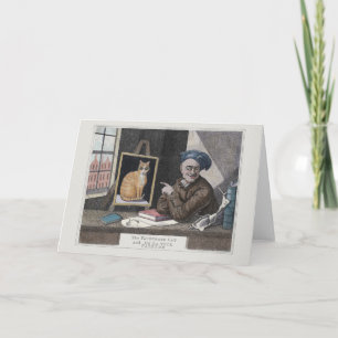 John Kay The Favourite Cat Colourized Card