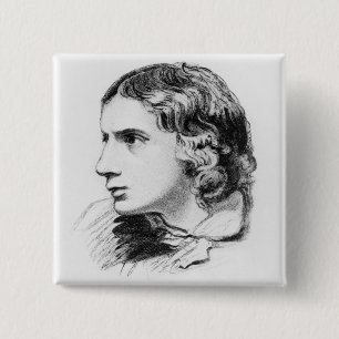 John Keats 15 Cm Square Badge