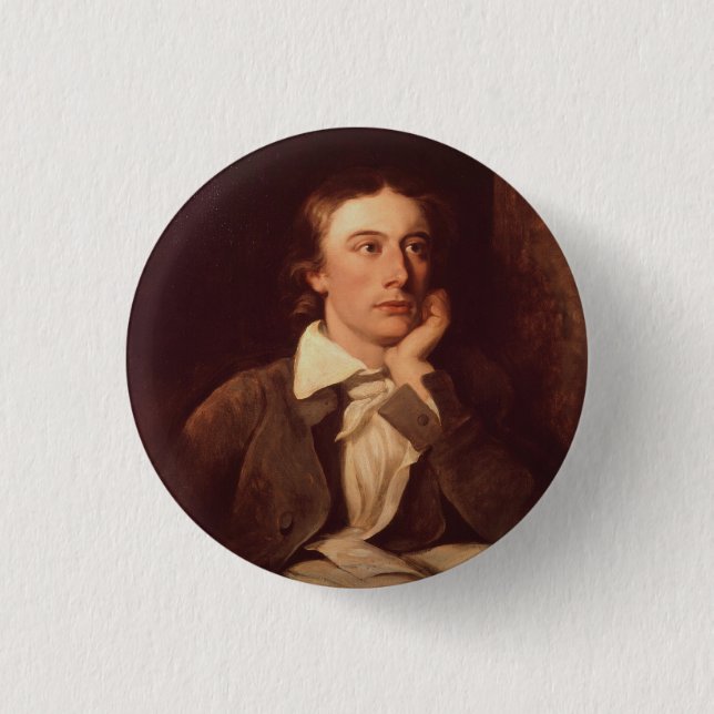John Keats 3 Cm Round Badge (Front)
