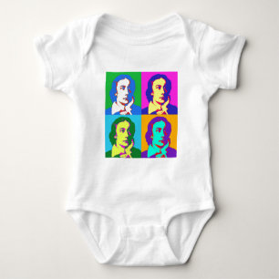 John Keats Pop Art Baby Bodysuit