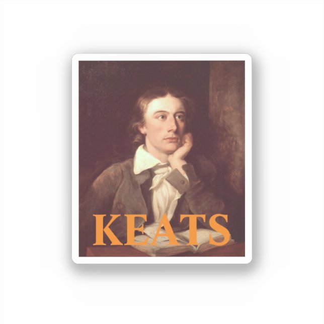 John Keats Square Sticker (Front)