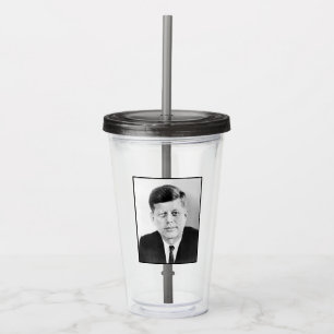John Kennedy US Presidential White House Portrait Acrylic Tumbler