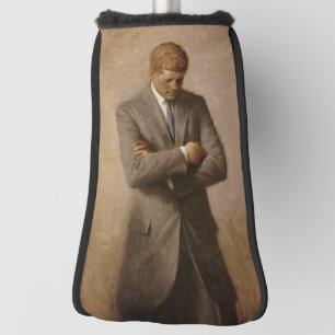 John Kennedy US Presidential White House Portrait  Golf Head Cover