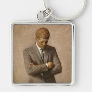 John Kennedy US Presidential White House Portrait  Key Ring