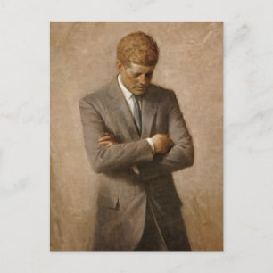John Kennedy US Presidential White House Portrait Postcard