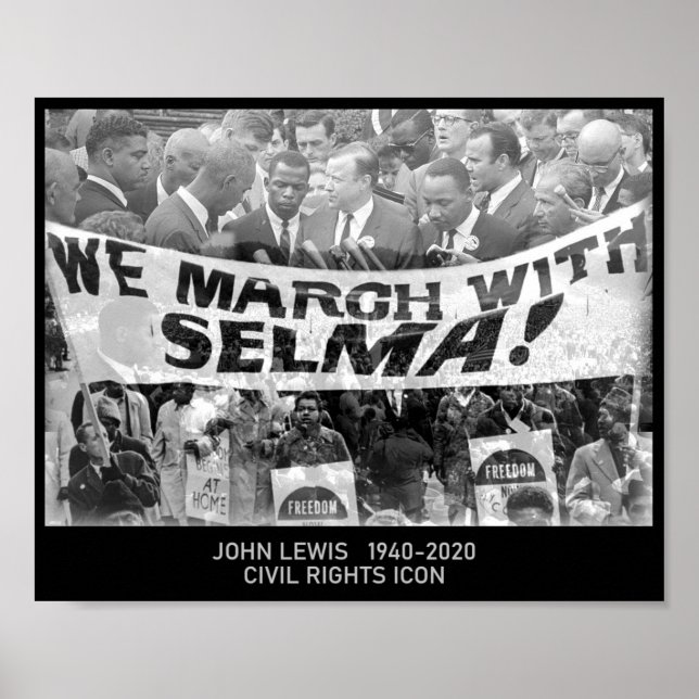 John Lewis - Civil Rights Icon Poster (Front)