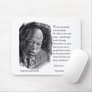 John Lewis & Quote Beautiful Portrait Mouse Pad
