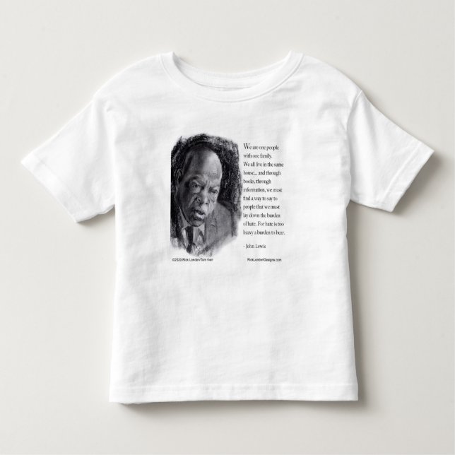 John Lewis & Quote Beautiful Portrait  Toddler T-Shirt (Front)
