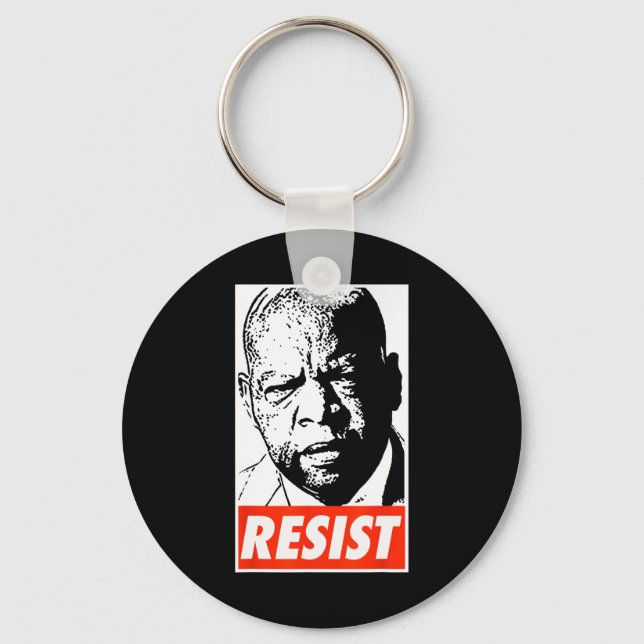 John Lewis - Resist 1  Key Ring (Front)