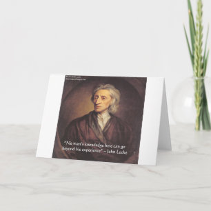 John Locke Knowledge/Experience Quote Card