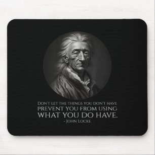 John Locke Quote - Political Philosophy Clical Lib Mouse Pad