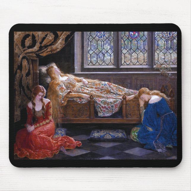 John Maler Collier , “ sleeping Beauty ” Mouse Pad (Front)