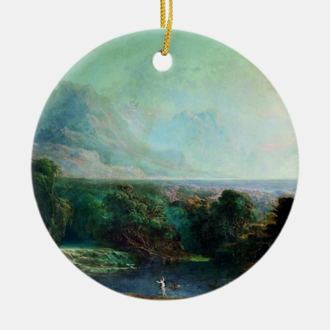 John Martin's Alpheus and Arethusa Ceramic Tree Decoration (Front)