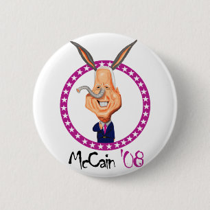 John McCain'08 6 Cm Round Badge