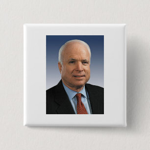 John McCain 15 Cm Square Badge