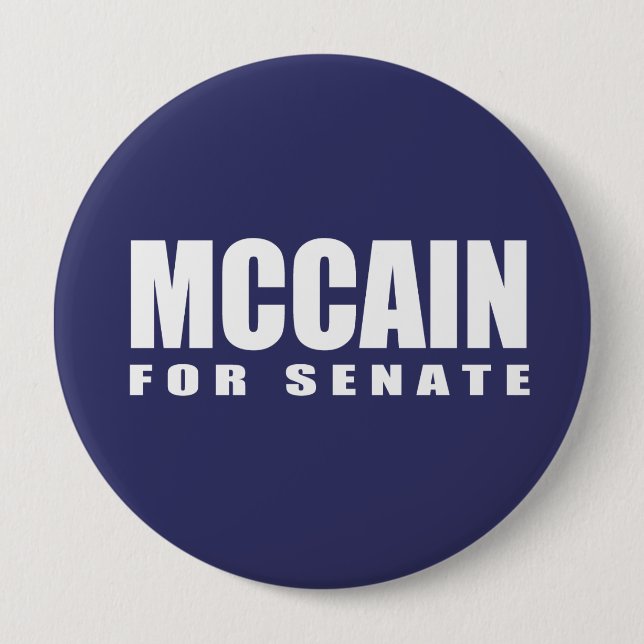JOHN MCCAIN Election Gear 10 Cm Round Badge (Front)