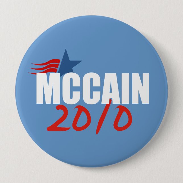 JOHN MCCAIN Election Gear 10 Cm Round Badge (Front)