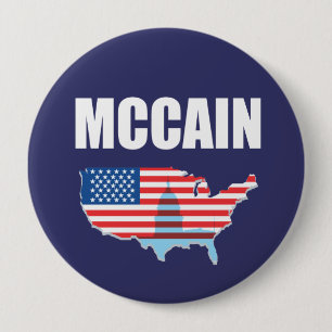 JOHN MCCAIN Election Gear 10 Cm Round Badge