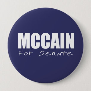 JOHN MCCAIN Election Gear 10 Cm Round Badge