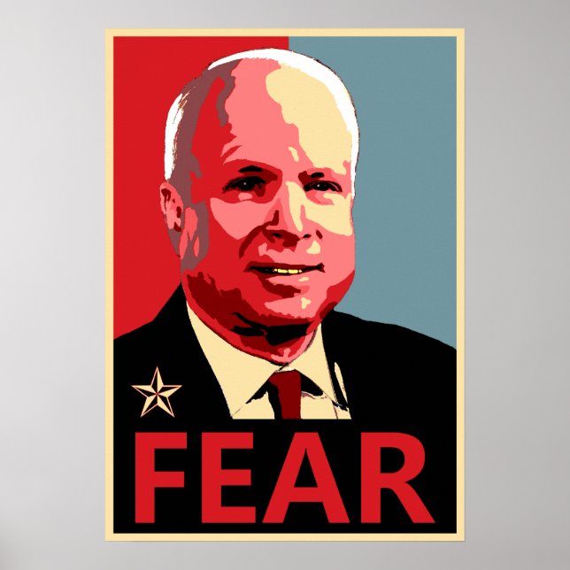 John McCain - Fear Poster (Front)