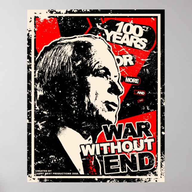 John McCain: War Without End Distressed Poster (Front)
