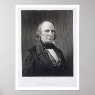 John McLean (1785-1861) engraved by Henry Bryan Ha Poster