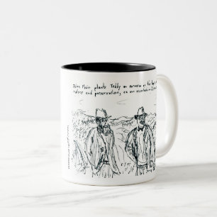 John Muir and Teddy Roosevelt Two-Tone Coffee Mug