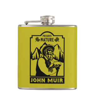 John Muir Day Hip Flask