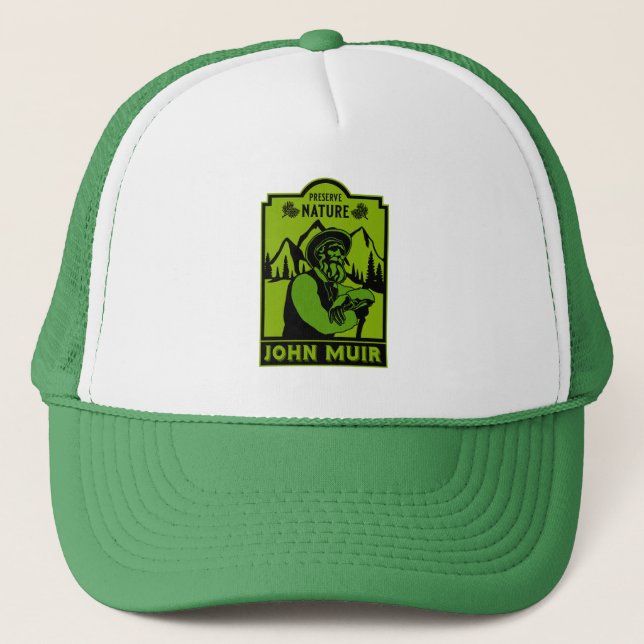 John Muir Day Trucker Hat (Front)