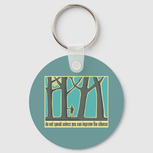 John Muir Quote Key Ring (Front)