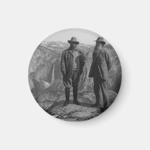 John Muir Teddy Roosevelt Yosemite National Park Magnet