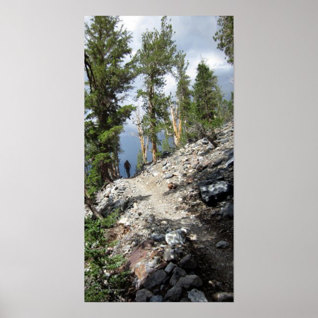 John Muir Trail Hiker - Sierra Nevada Mountains Poster (Front)