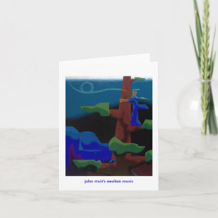 john muir's aeolian music -notecard card