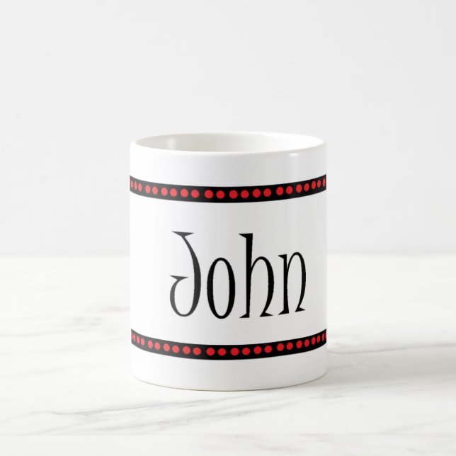 John name coffee mug (Center)