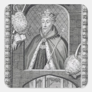 John of Gaunt, Duke of Lancaster (1340-99) after a Square Sticker
