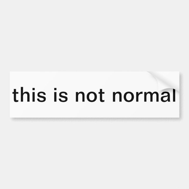 John Oliver: "keep reminding yourself: this is not Bumper Sticker (Front)