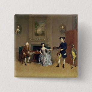 John Orde, with his wife Anne, and his eldest Son, 15 Cm Square Badge
