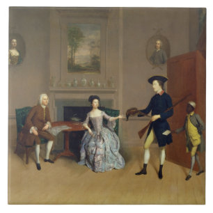 John Orde, with his wife Anne, and his eldest Son, Tile