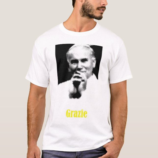 John Paul II Grazie T-Shirt (Front)