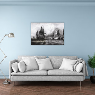 John Paul Jones's 'Ranger' Ship, 1793 Canvas Print