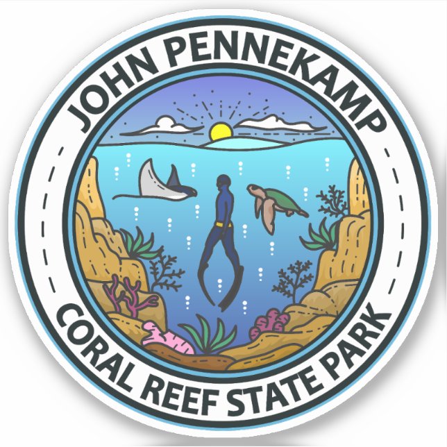 John Pennekamp Coral Reef State Park Travel Art (Front)