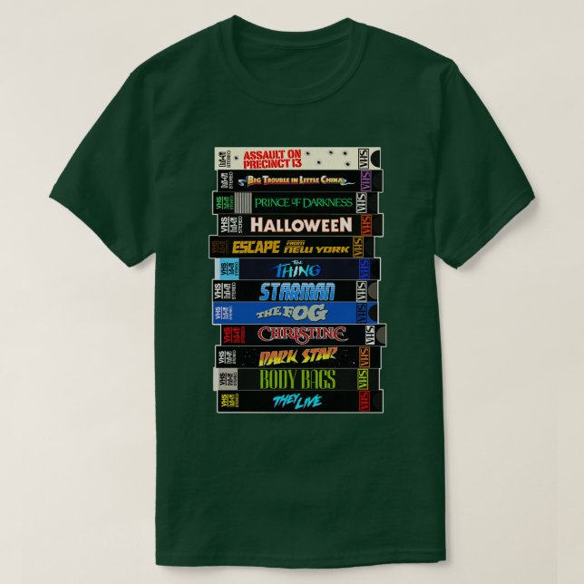 John penter VHS Stack T-Shirt (Design Front)