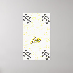 John, personal name of handdrawn handwriting canvas print