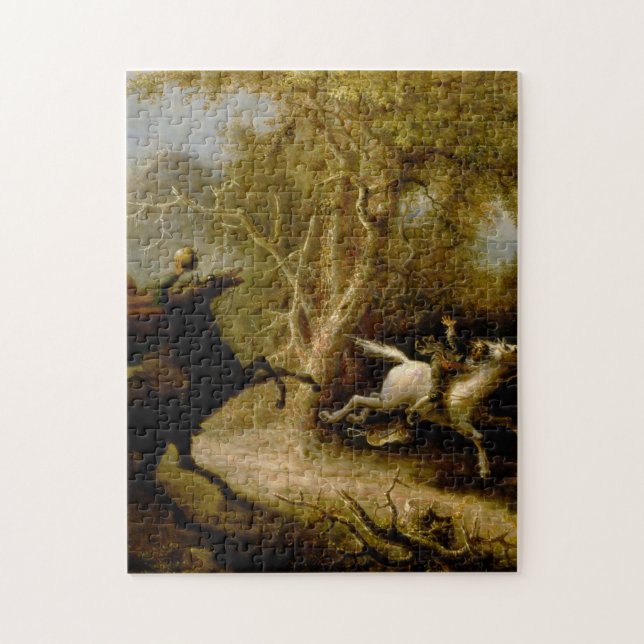 John Quidor Legend of Sleepy Hollow Headless Horse Jigsaw Puzzle (Vertical)