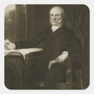 John Quincy Adams, 6th President of the United Sta Square Sticker