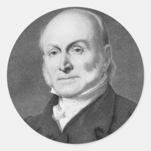 John Quincy Adams Classic Round Sticker